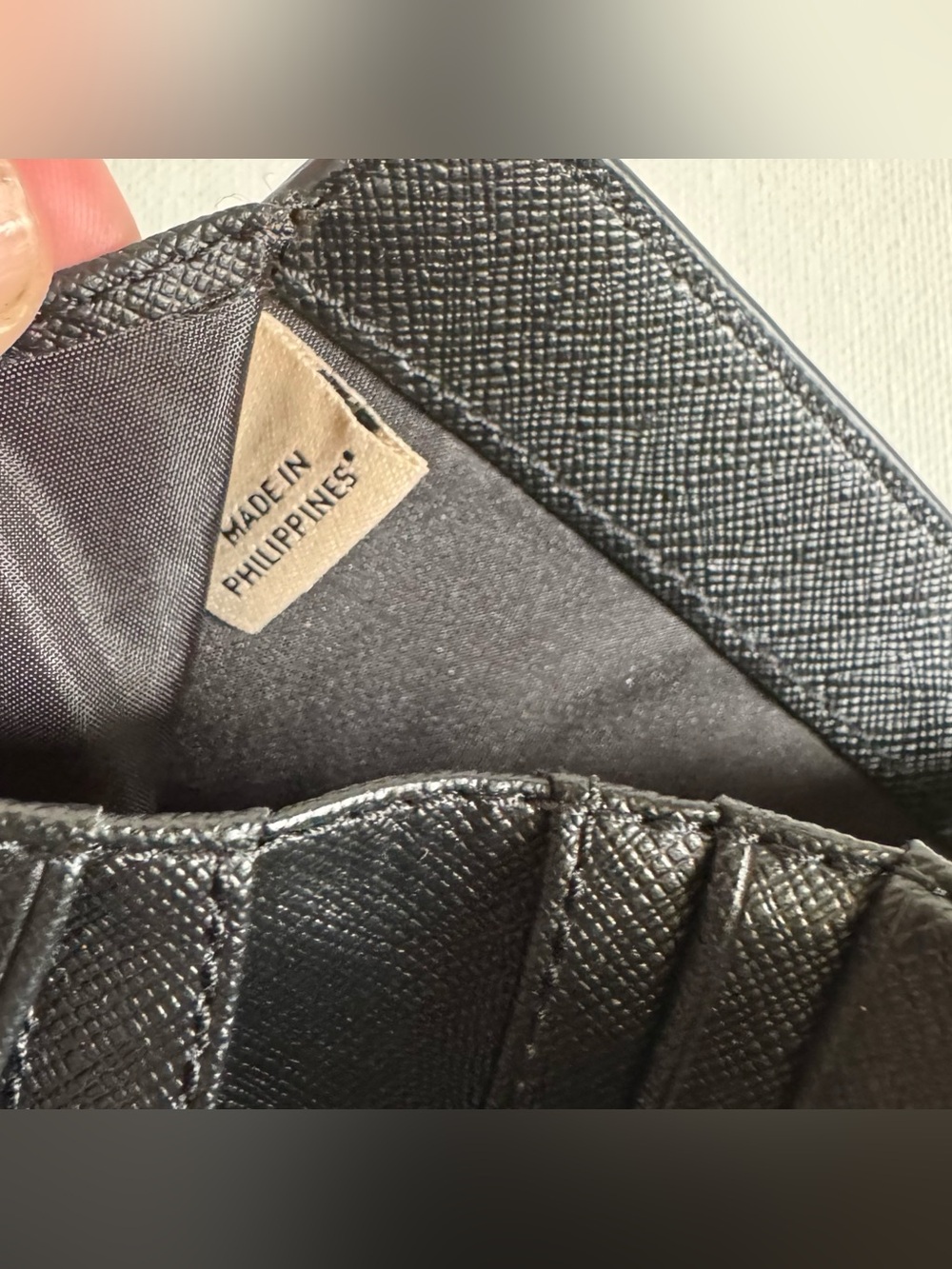 Coach Zip Around Snap Wallet Black Pebbled Leather Accordion Bifold ID - Picture 5 of 10